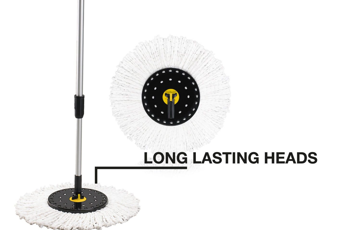5x Professional Spin Mop PAPA Replacement Mop Heads - www.rene.ie